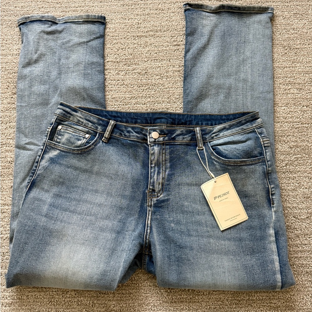 Blue Denim Women Jeans Size 14